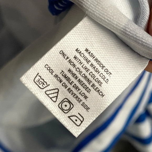 NWT CABANA LIFE Road Map RashGuard  UPF 50+ Stripped Blue Top XL - Picture 8 of 9